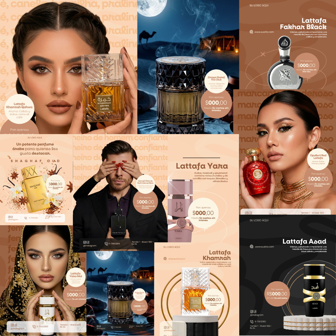 Pack Editables Premium Perfumes Árabes